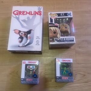 Funko Gremlins Pop! Bundle with White Box and Green, Brown Figures